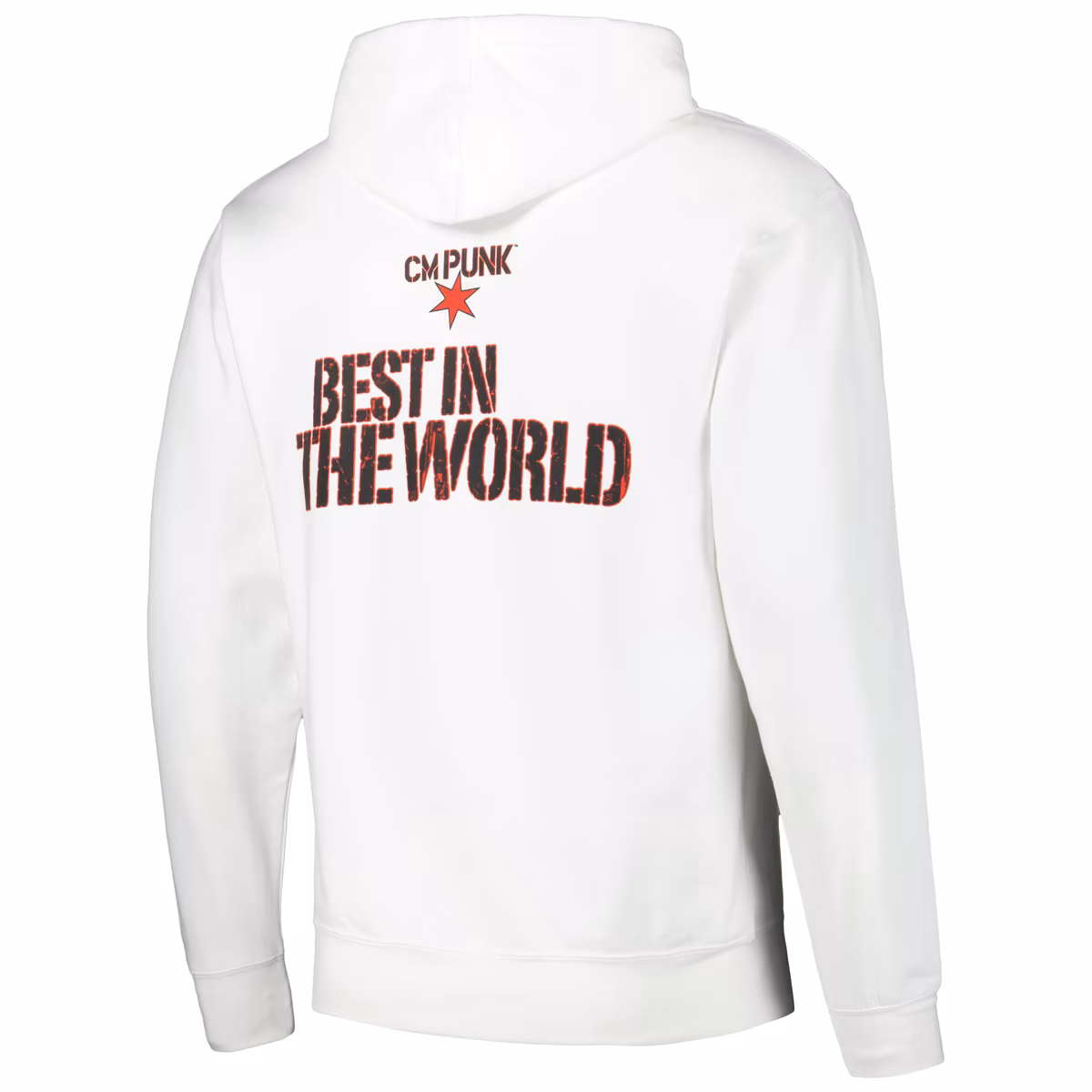 Men's White CM Punk Best in the World Retro Pullover Hoodie 4 Men's White CM Punk Best in the World Retro Pullover Hoodie