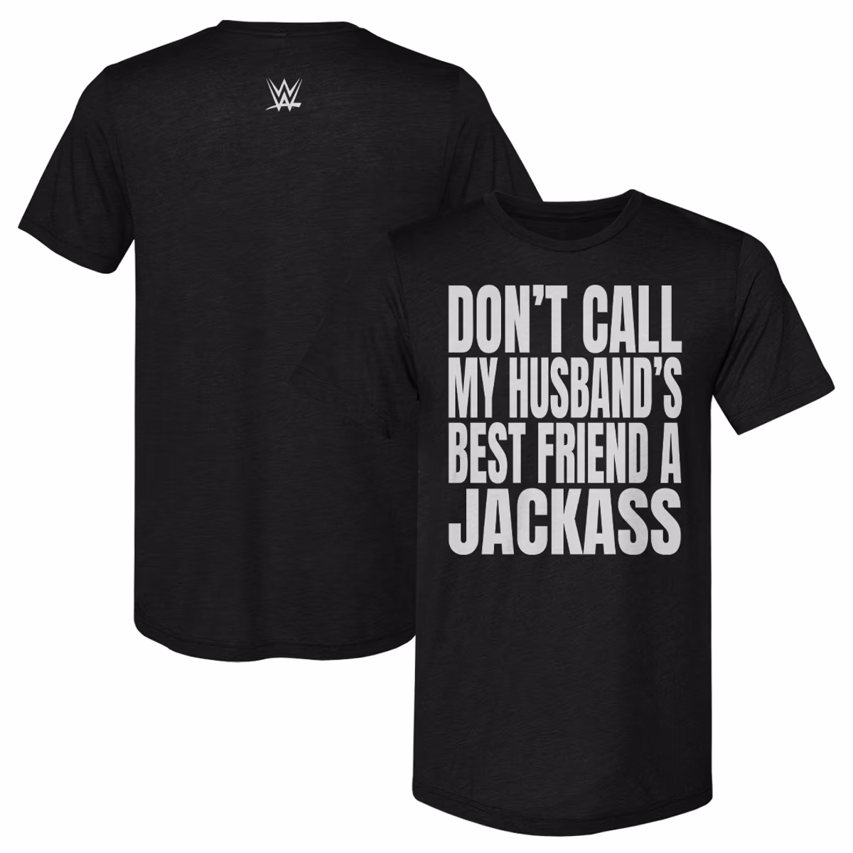 Men's 500 Level Heather Black DIY Don't Call My Husband's Best Friend A Jackass Tri-Blend T-Shirt