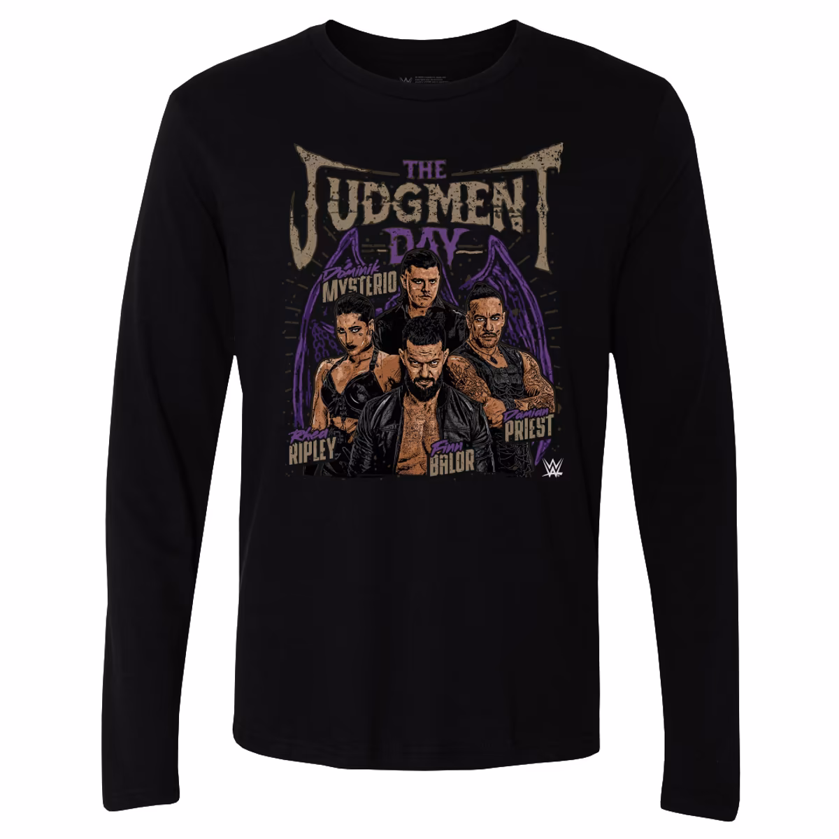 Men's 500 Level Black The Judgment Day Pose Long Sleeve T-Shirt