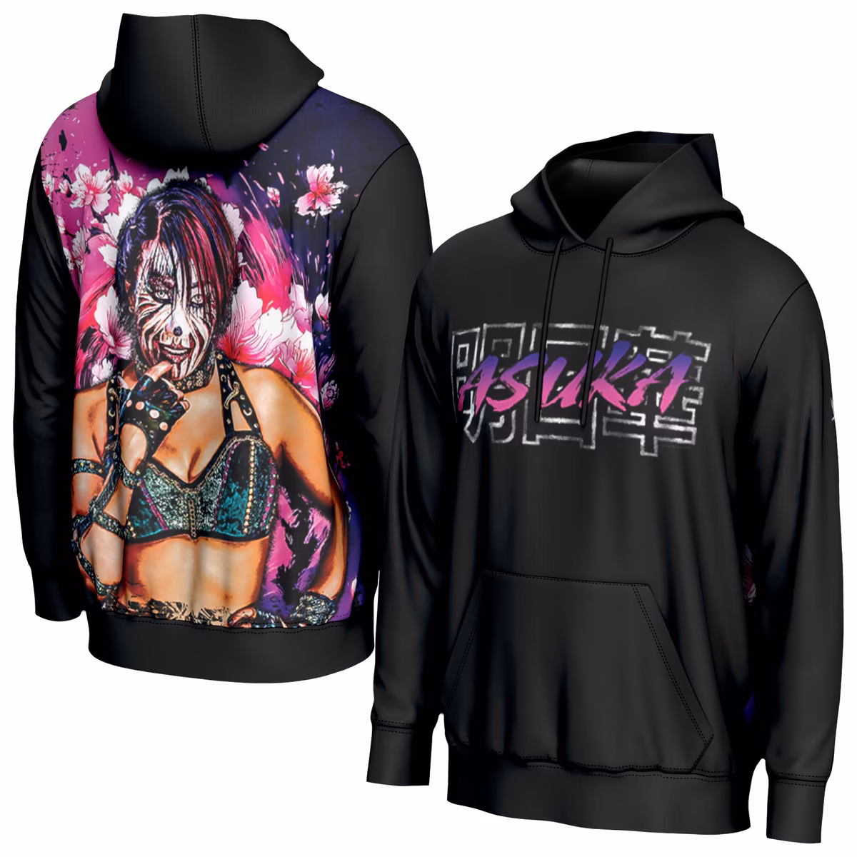 Men's ProSphere Black Asuka Blossom Pullover Hoodie
