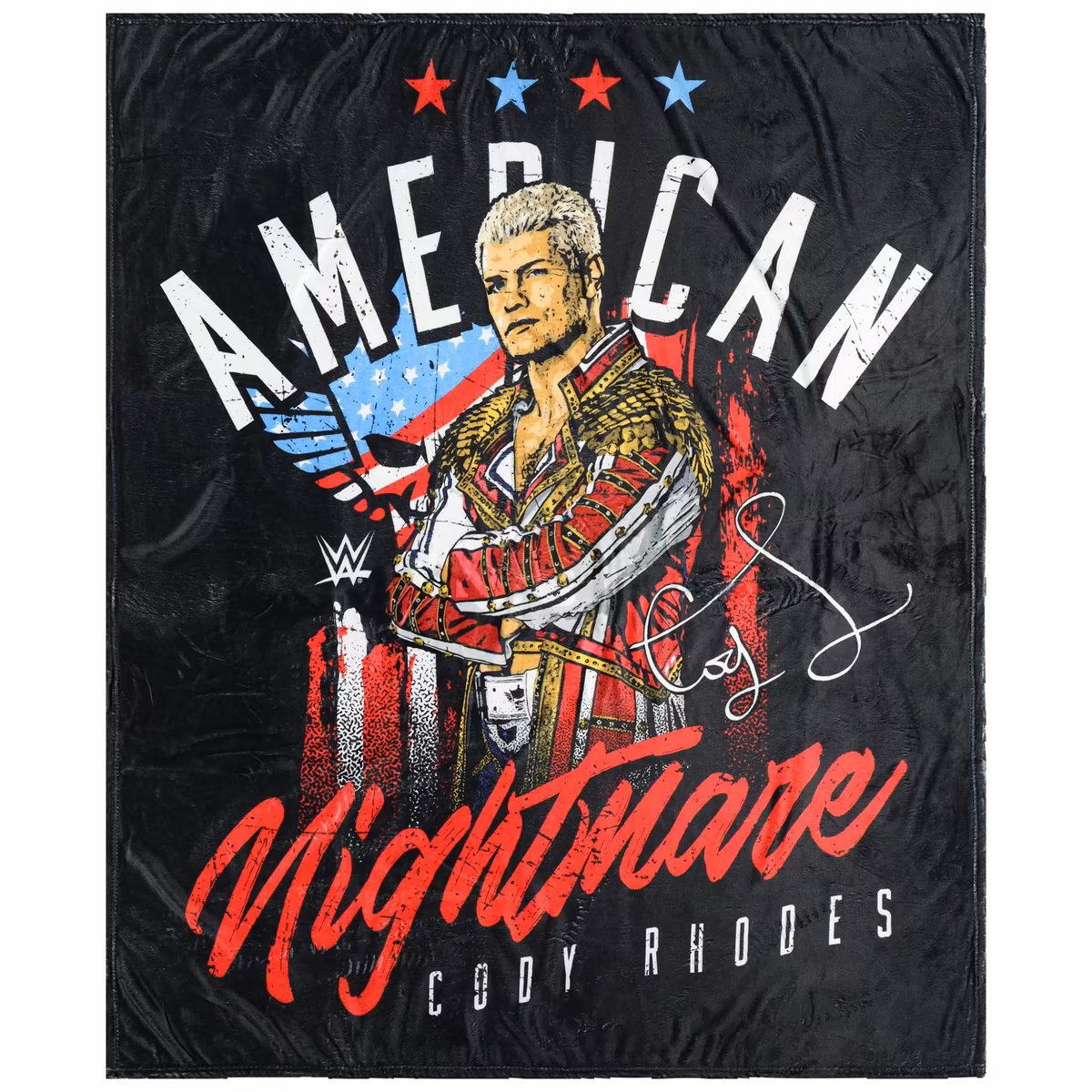 Big League Pillows Cody Rhodes 50" x 60" American Nightmare Throw Blanket 1 Big League Pillows Cody Rhodes 50" x 60" American Nightmare Throw Blanket