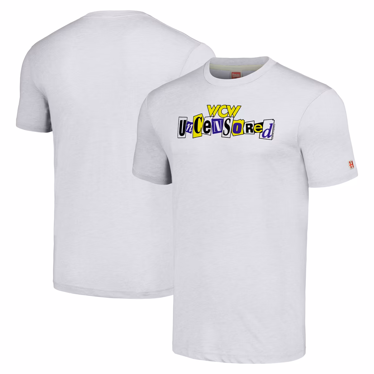 Men's Homage Gray WCW Uncensored Tri-Blend T-Shirt