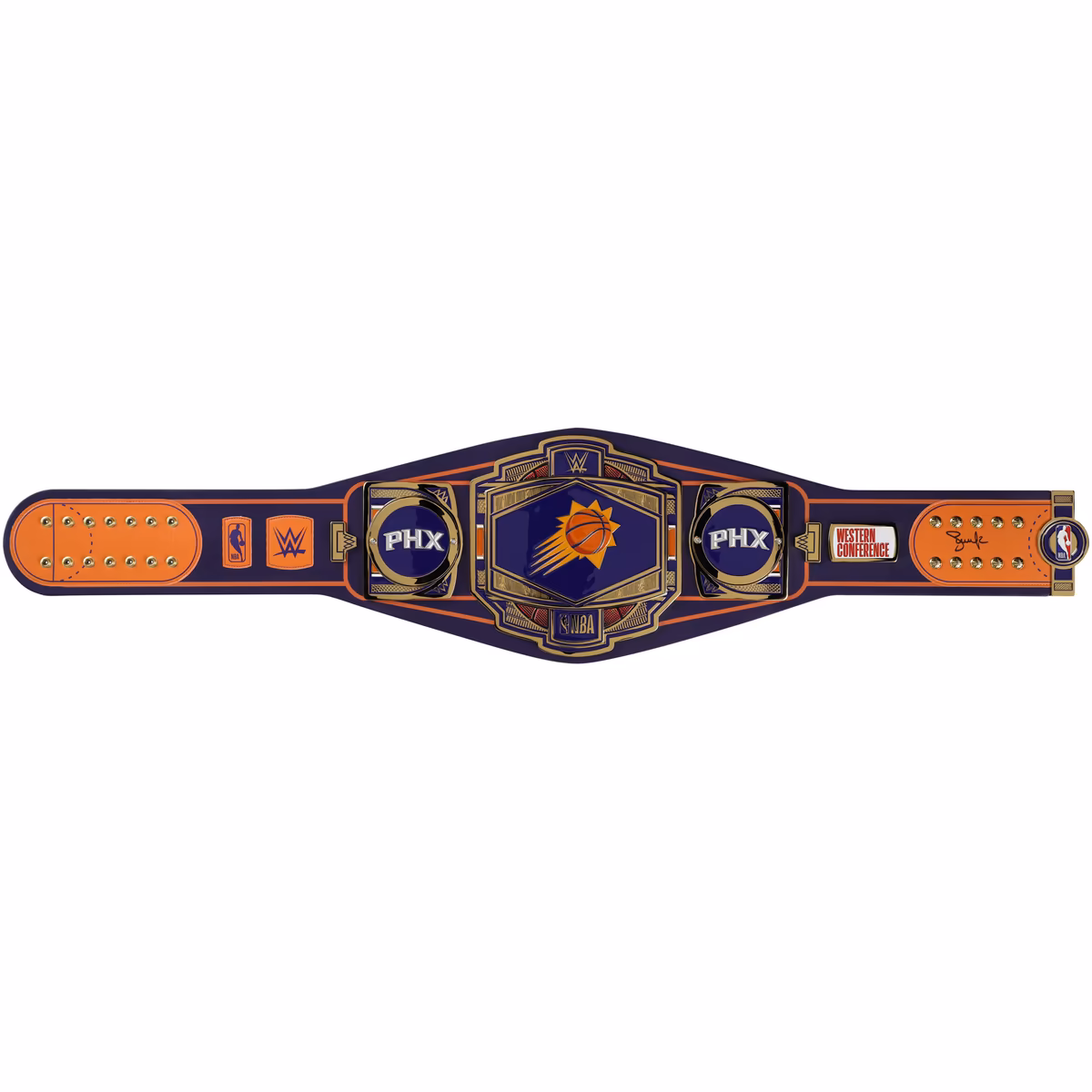 Steve Nash Phoenix Suns Autographed WWE Legacy Title Belt 5 Steve Nash Phoenix Suns Autographed WWE Legacy Title Belt