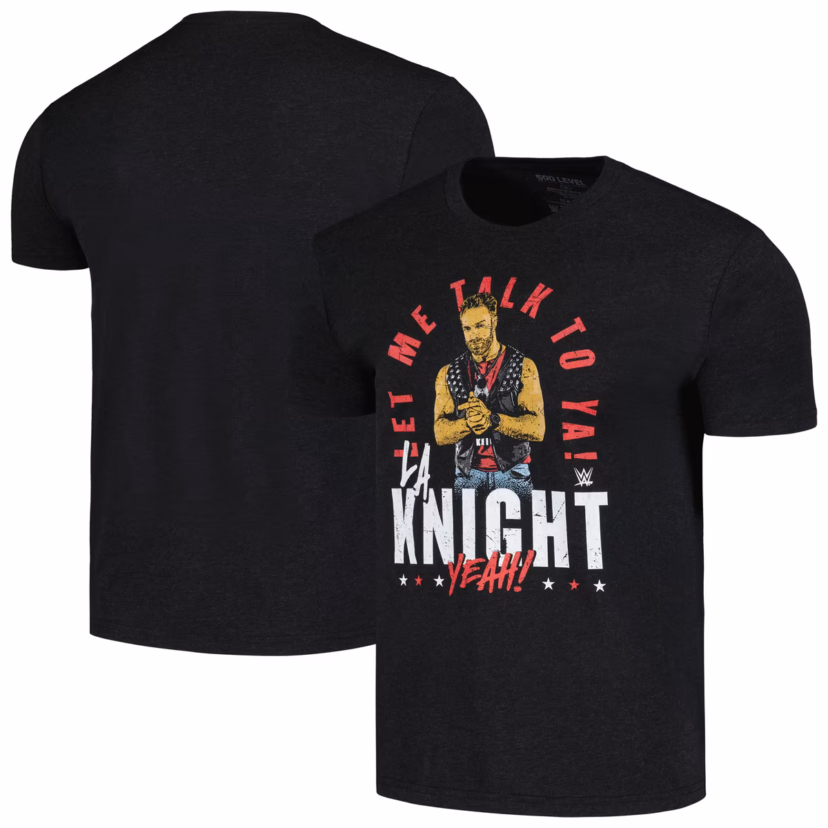 Men's Black LA Knight Let Me Talk To Ya Tri-Blend T-Shirt 2 Men's Black LA Knight Let Me Talk To Ya Tri-Blend T-Shirt
