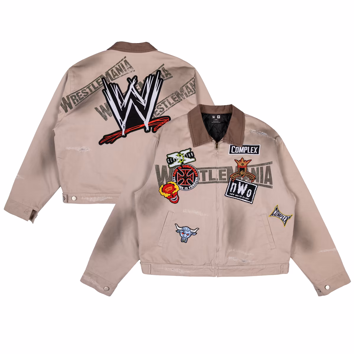 Men's Complex x WWE Tan WrestleMania Full-Zip Work Jacket