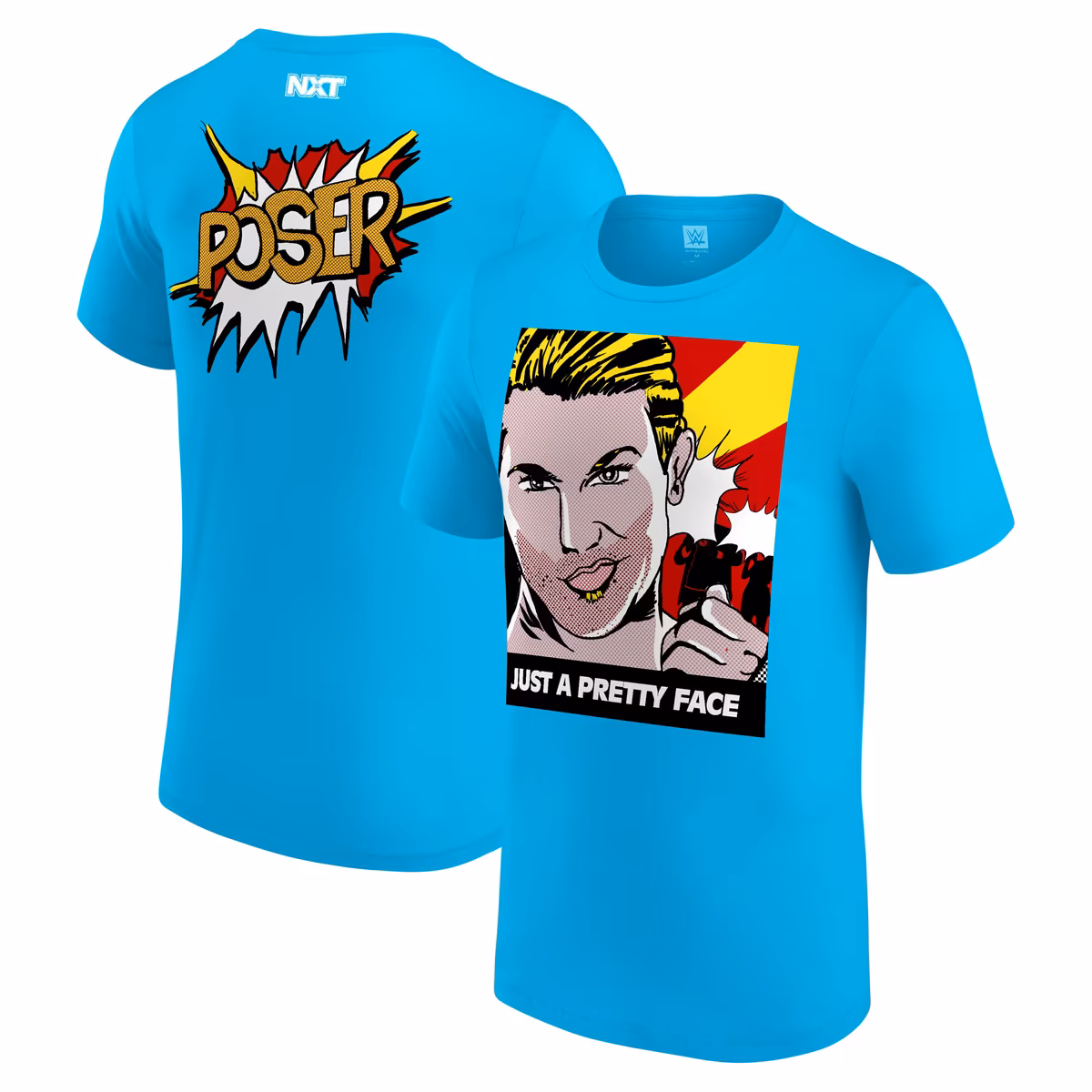 Men's  Tyler Breeze Blue NXT Debut Authentic T-Shirt