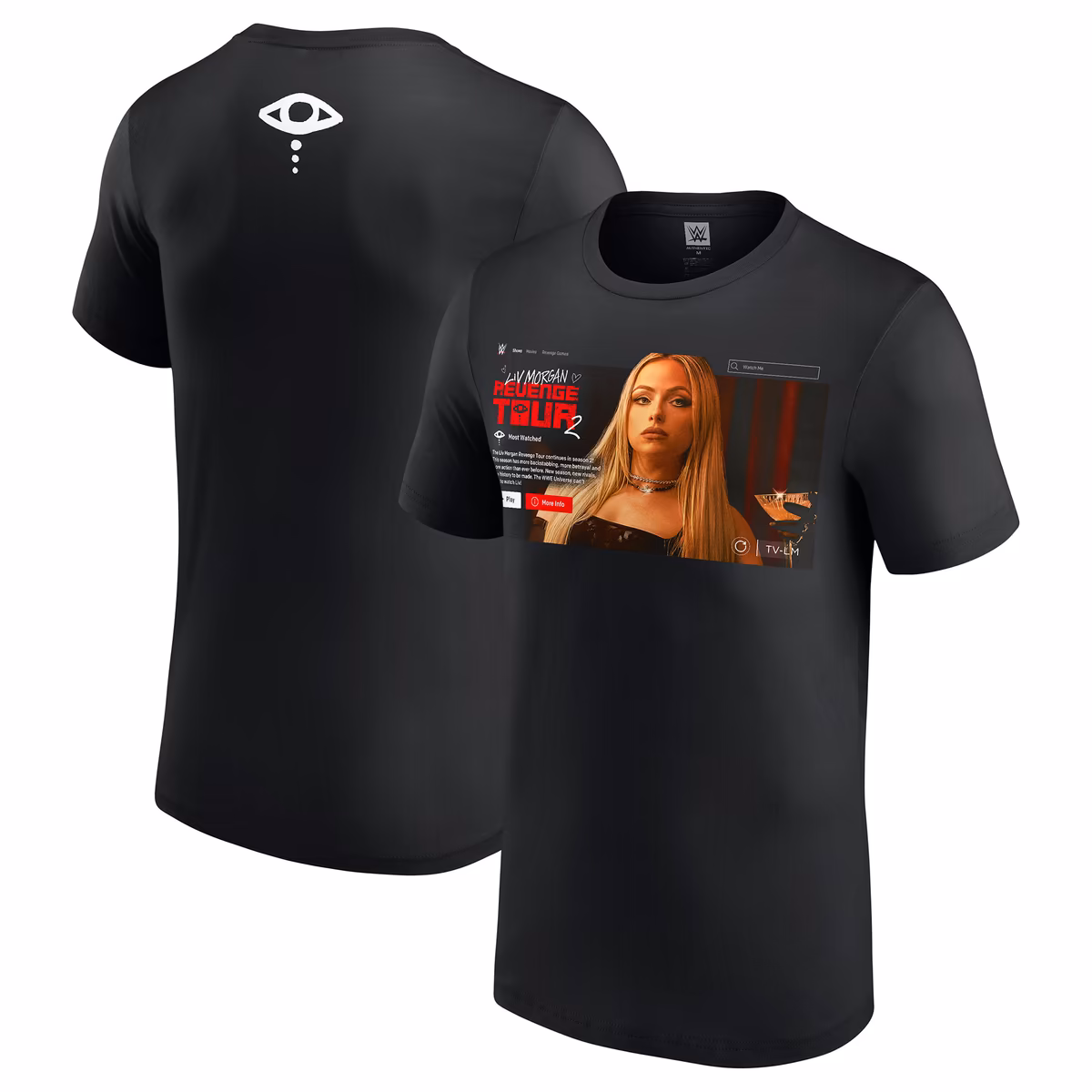 Men's Black Liv Morgan Movie T-Shirt