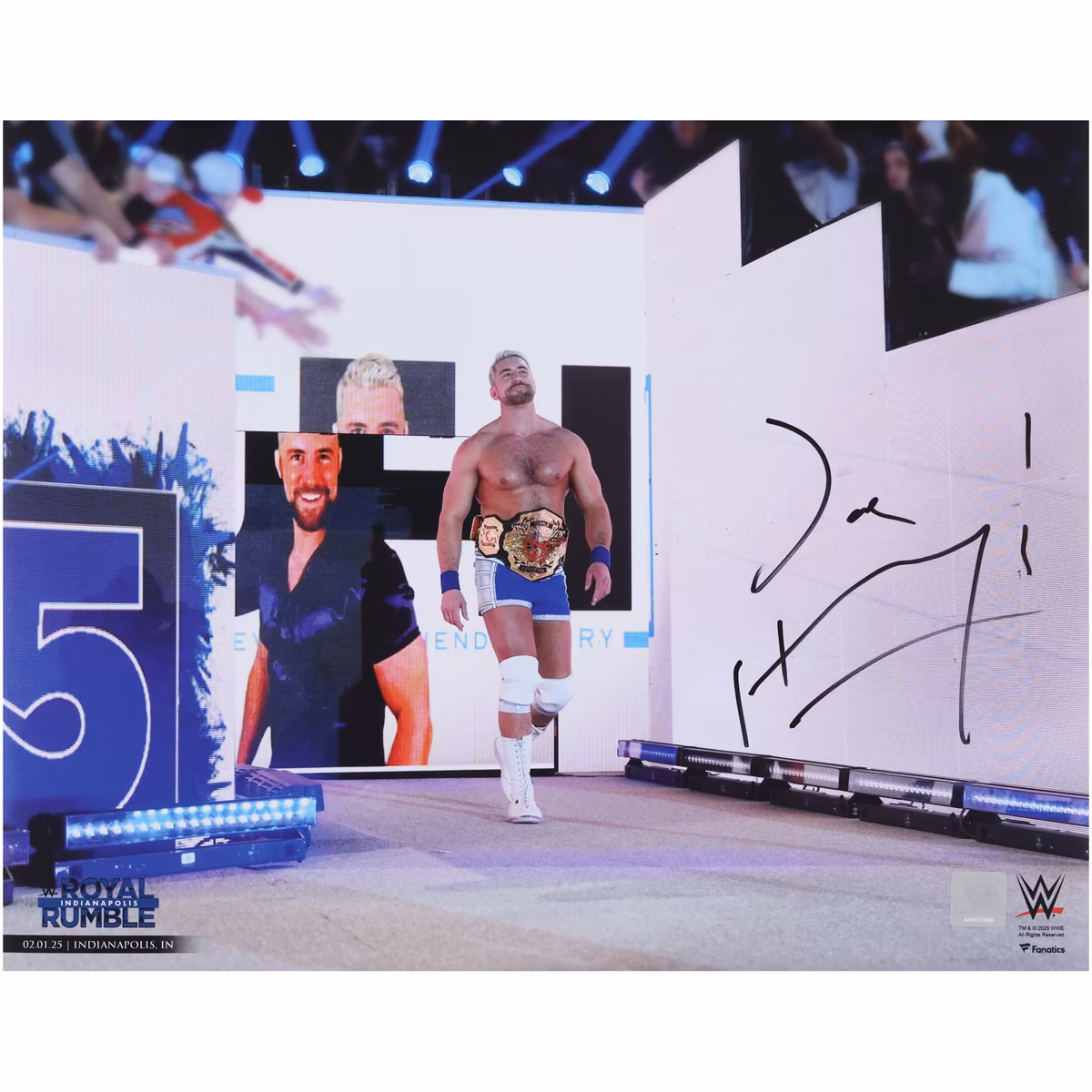 Joe Hendry WWE Autographed 16" x 20" 2025 Royal Rumble Debut Photograph 2 Joe Hendry WWE Autographed 16" x 20" 2025 Royal Rumble Debut Photograph