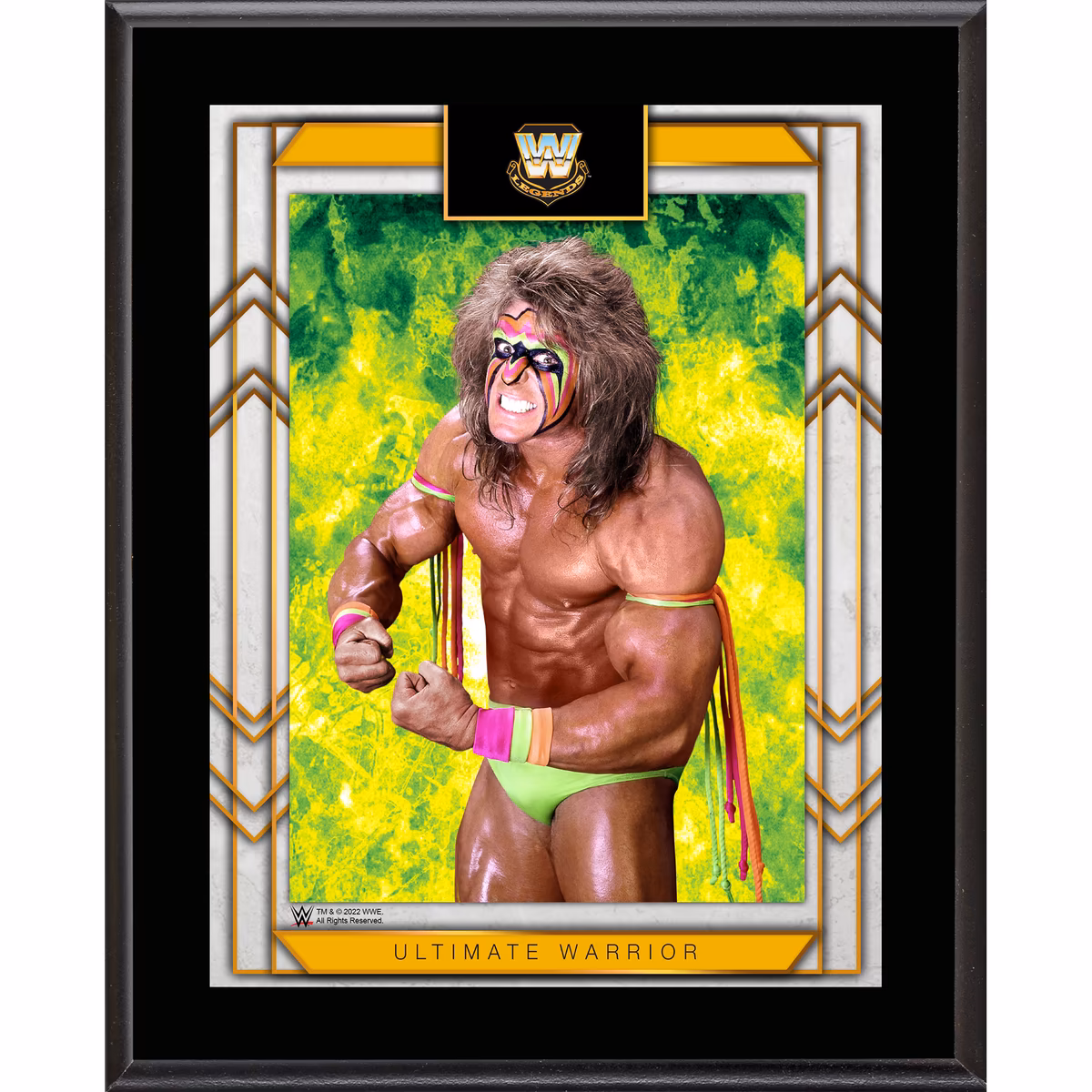 The Ultimate Warrior 10.5" x 13" Sublimated Plaque 1 The Ultimate Warrior 10.5" x 13" Sublimated Plaque