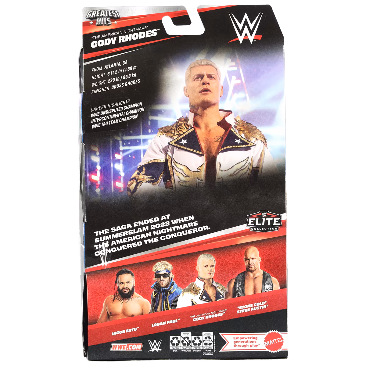 Mattel Cody Rhodes Elite Collection Greatest Hits Action Figure 3 Mattel Cody Rhodes Elite Collection Greatest Hits Action Figure
