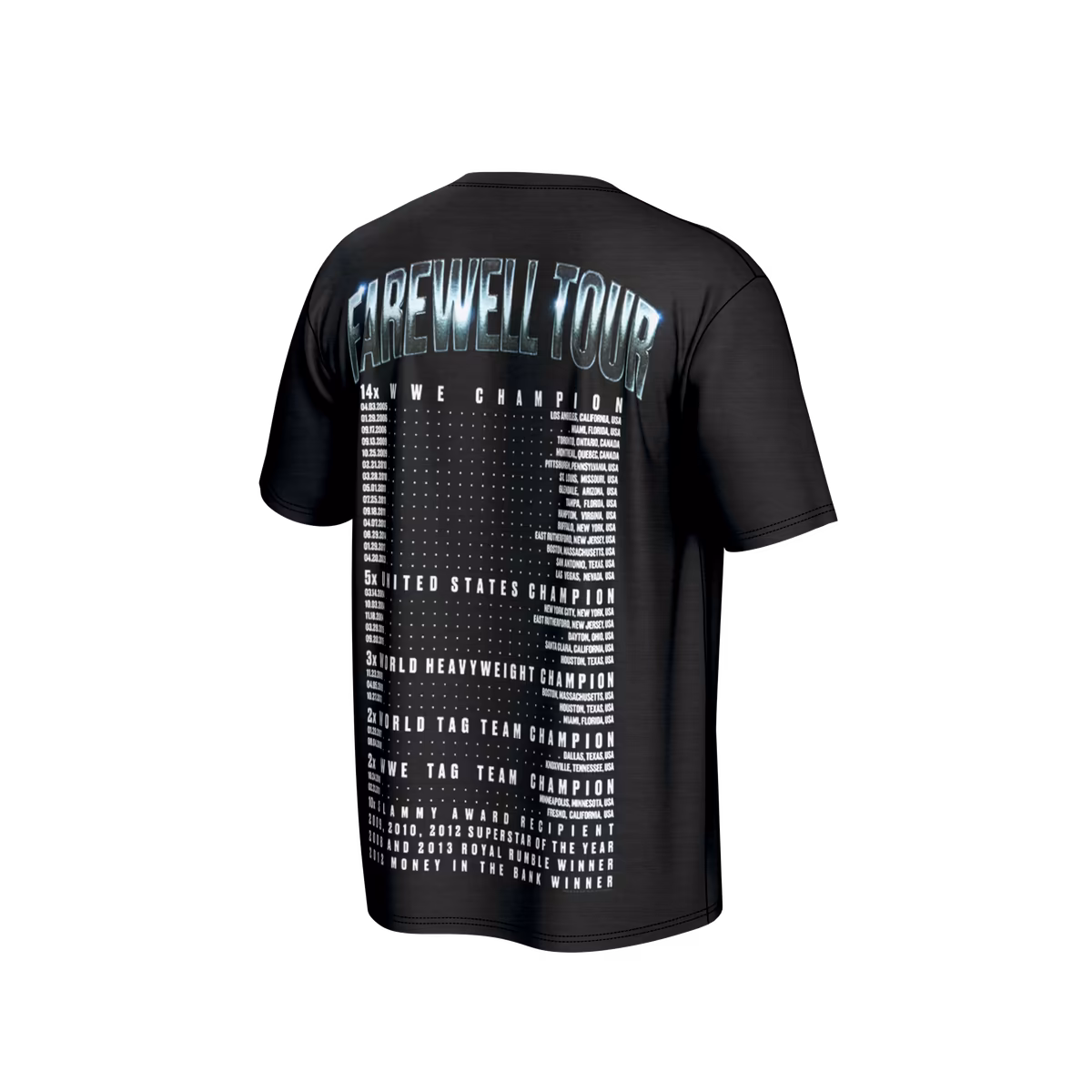 Men's ProSphere Black John Cena Farewell Tour 2025 T-Shirt 4 Men's ProSphere Black John Cena Farewell Tour 2025 T-Shirt