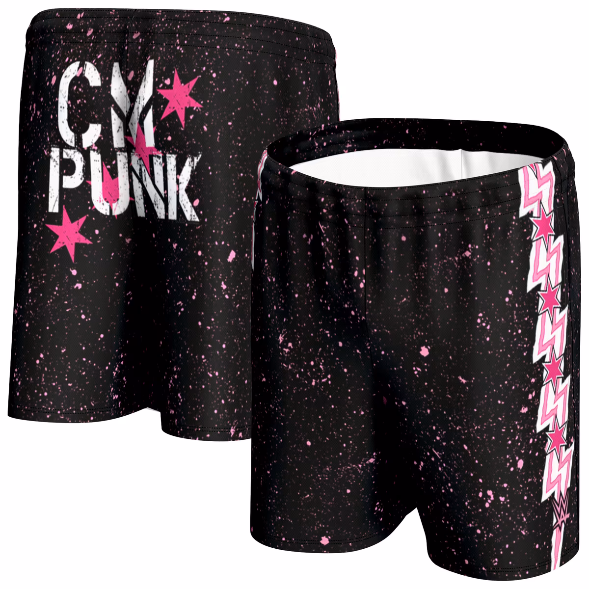 Men's ProSphere Black CM Punk Lightning Shorts