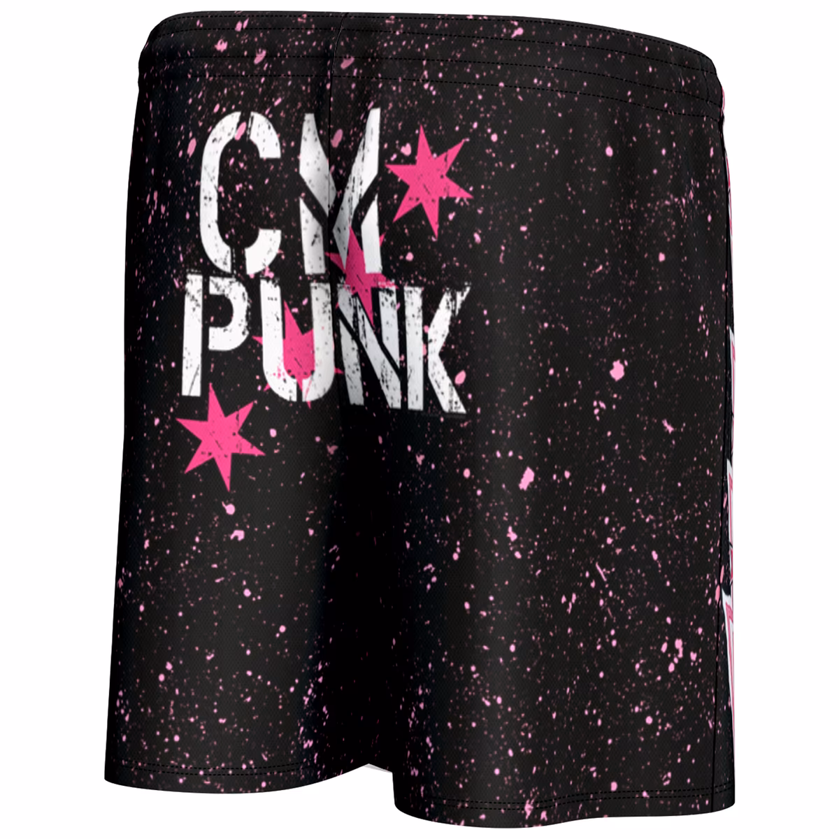 Men's ProSphere Black CM Punk Lightning Shorts 4 Men's ProSphere Black CM Punk Lightning Shorts