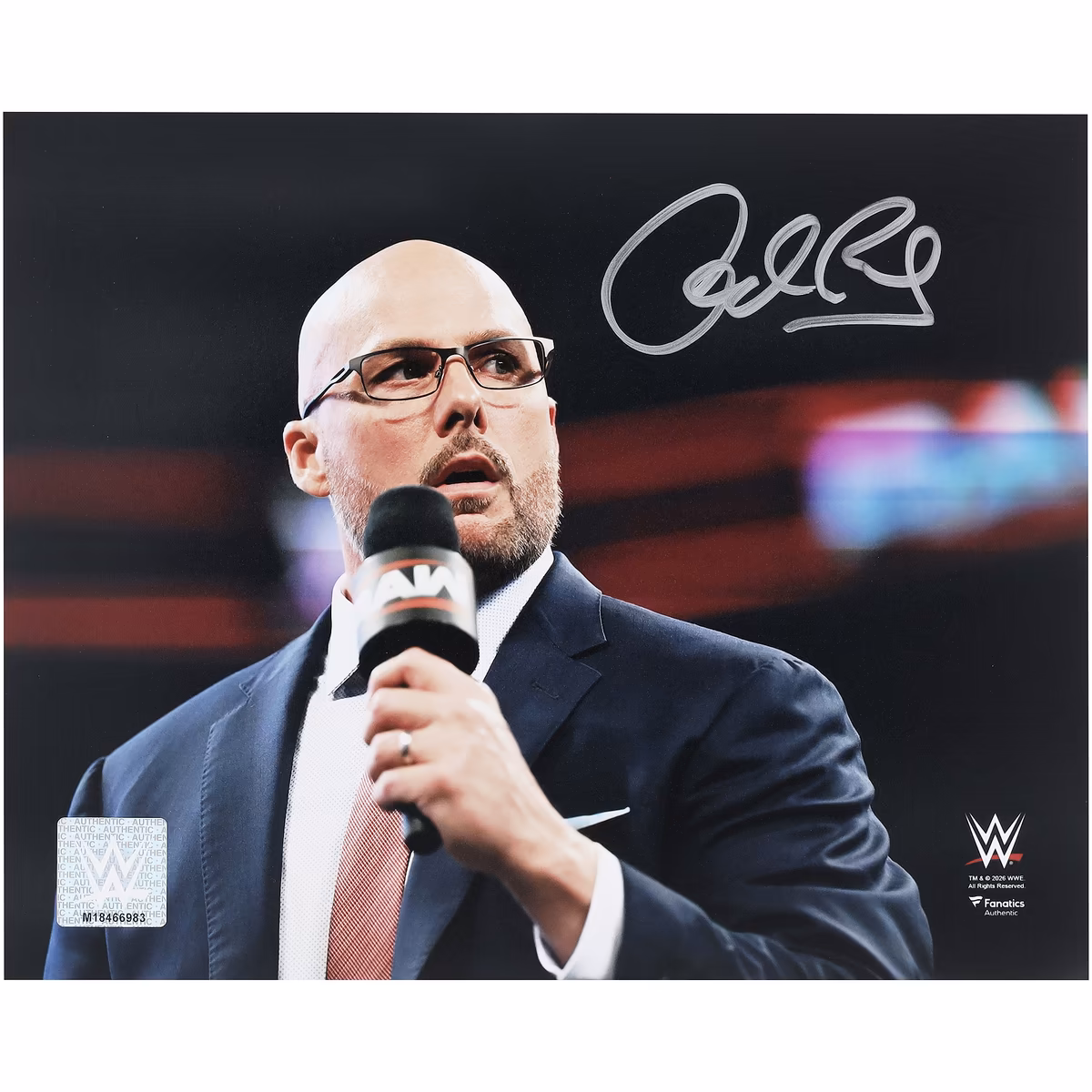 Adam Pearce WWE Autographed 8" x 10" Standing In-Ring Photograph