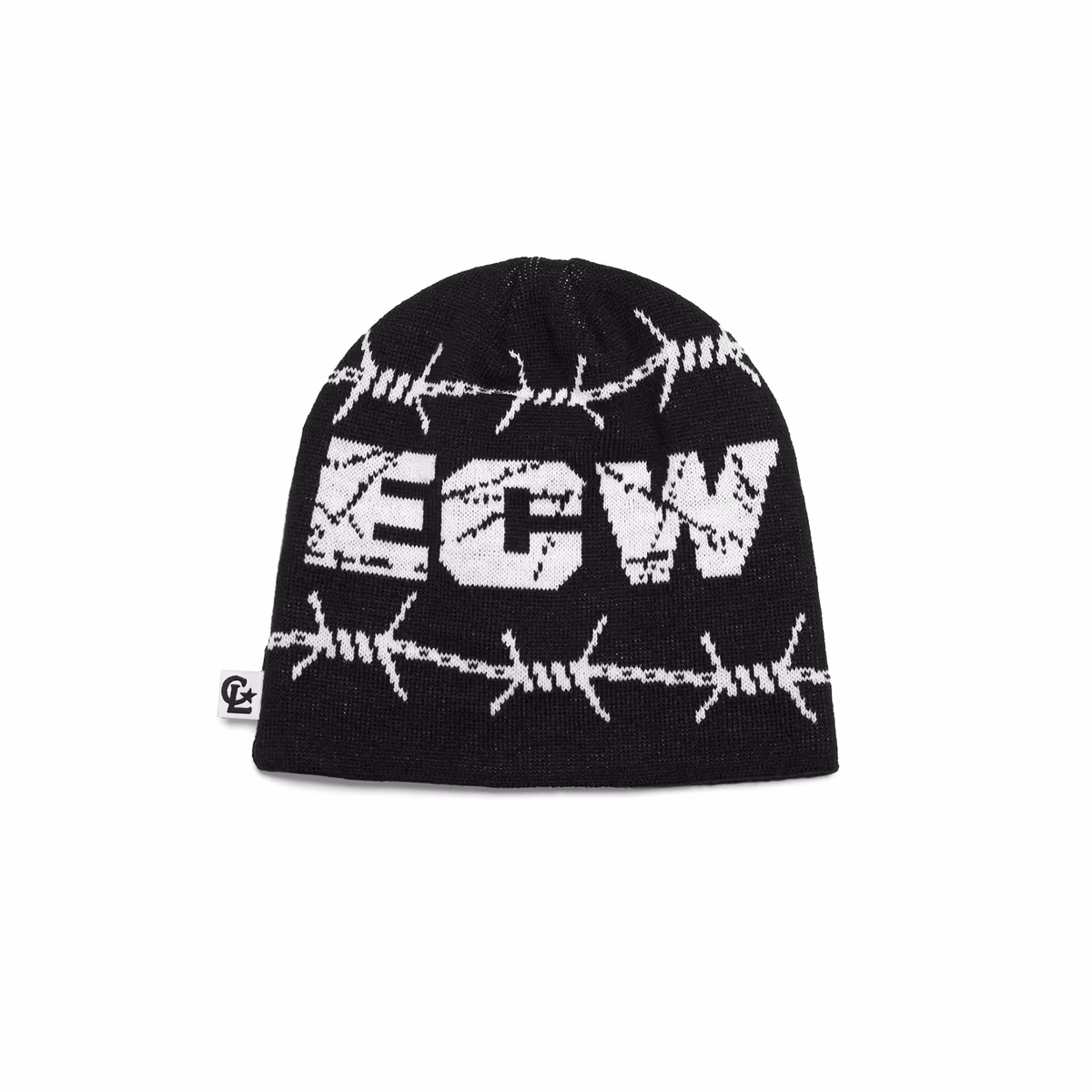 Men's Chalk Line Black ECW Barbed Wire Knit Beanie