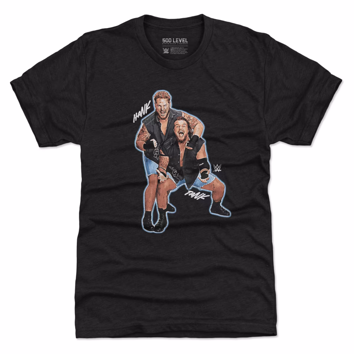 Men's 500 Level Heather Black Hank & Tank Vintage T-Shirt