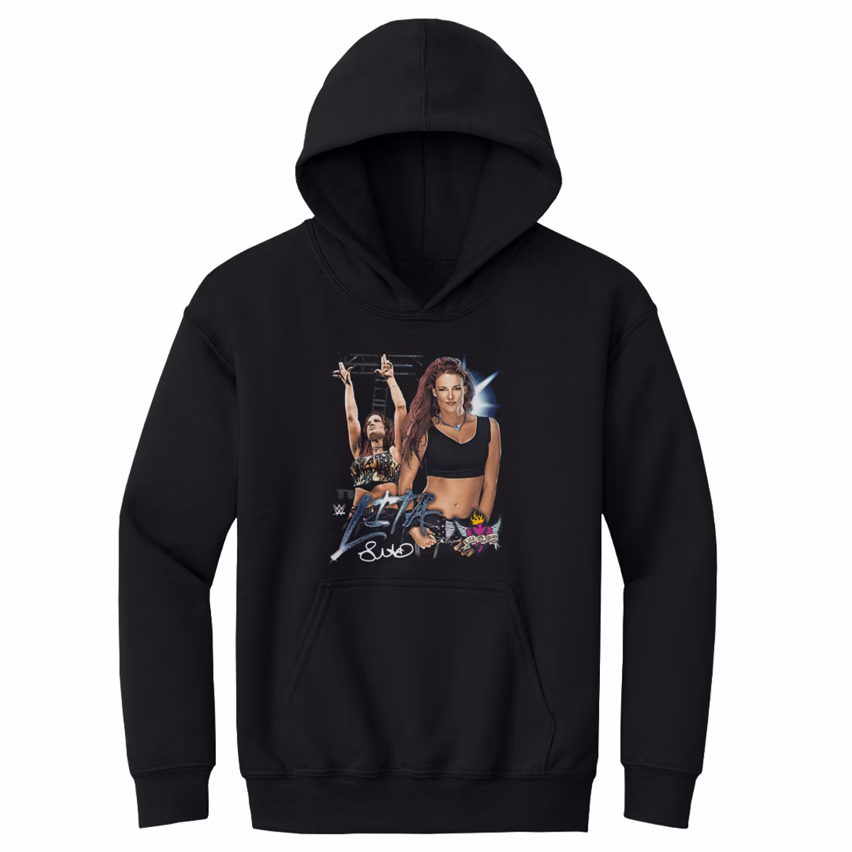 Youth 500 Level Black Lita 25th Anniversary Vintage Pullover Hoodie