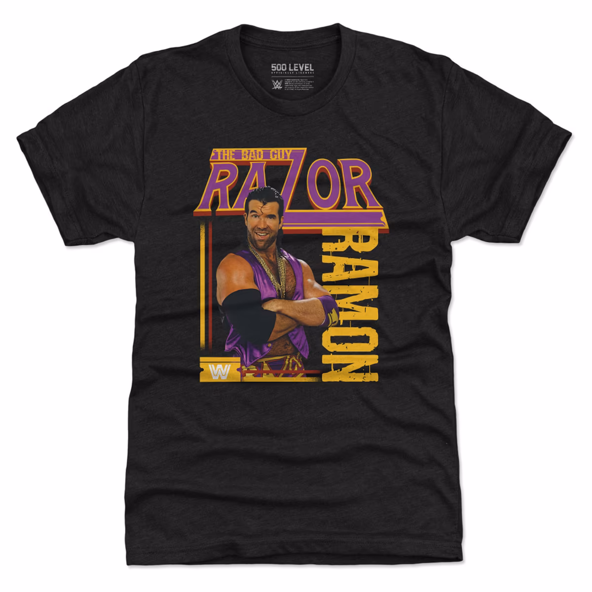 Men's 500 Level Black Razor Ramon The Bad Guy Premium Tri-Blend T-Shirt