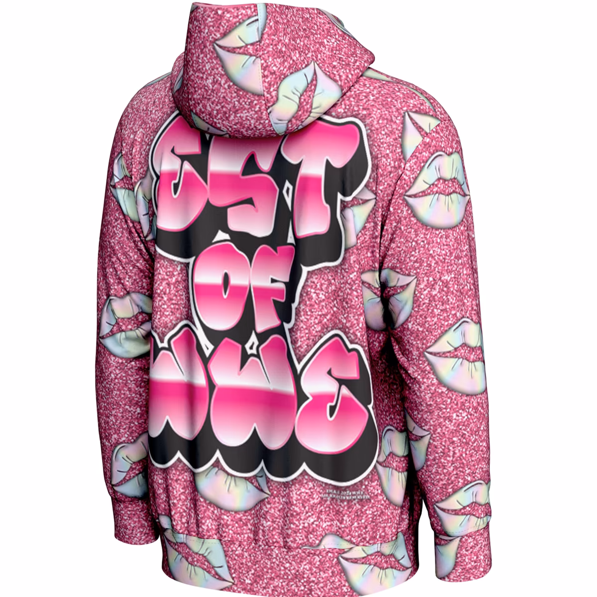 Youth ProSphere Pink Bianca Belair Glitter Pullover Hoodie 4 Youth ProSphere Pink Bianca Belair Glitter Pullover Hoodie