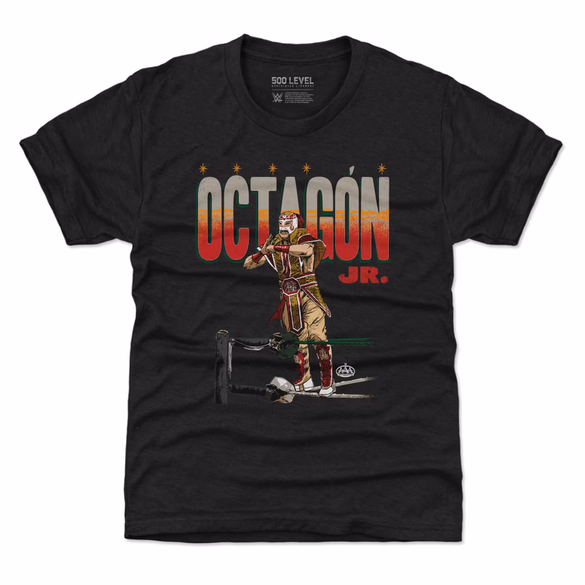 Youth 500 Level Black Octagón Jr. Bold T-Shirt