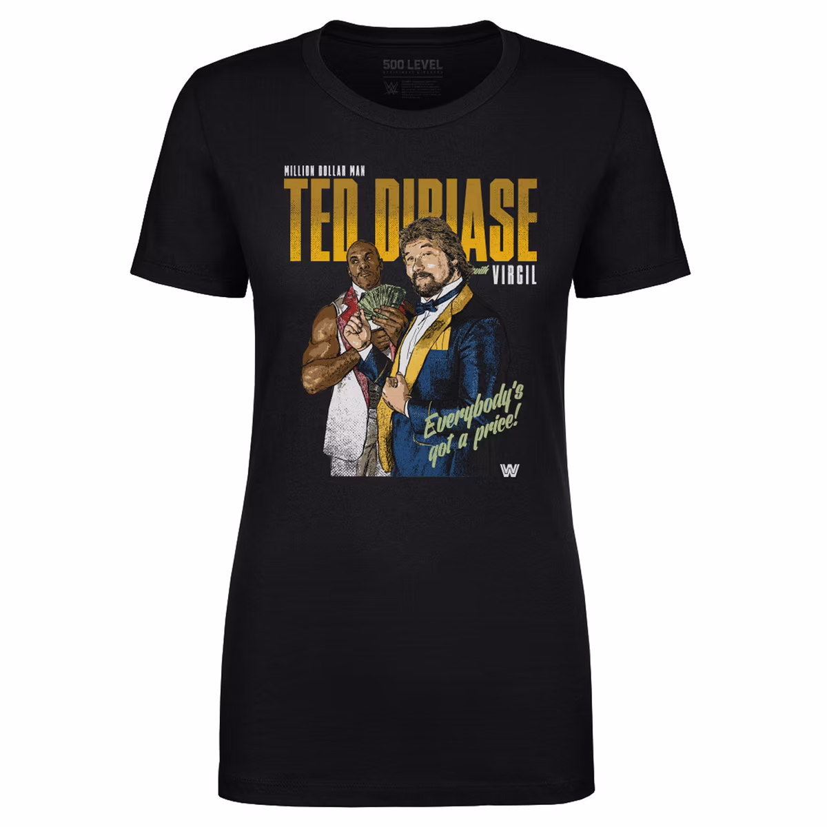 Women's 500 Level Black Ted DiBiase & Virgil Retro T-Shirt