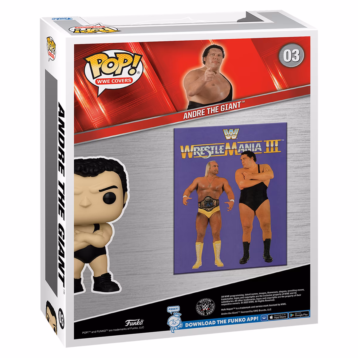 Funko Andre the Giant POP! WrestleMania III WWE Covers 3 Funko Andre the Giant POP! WrestleMania III WWE Covers