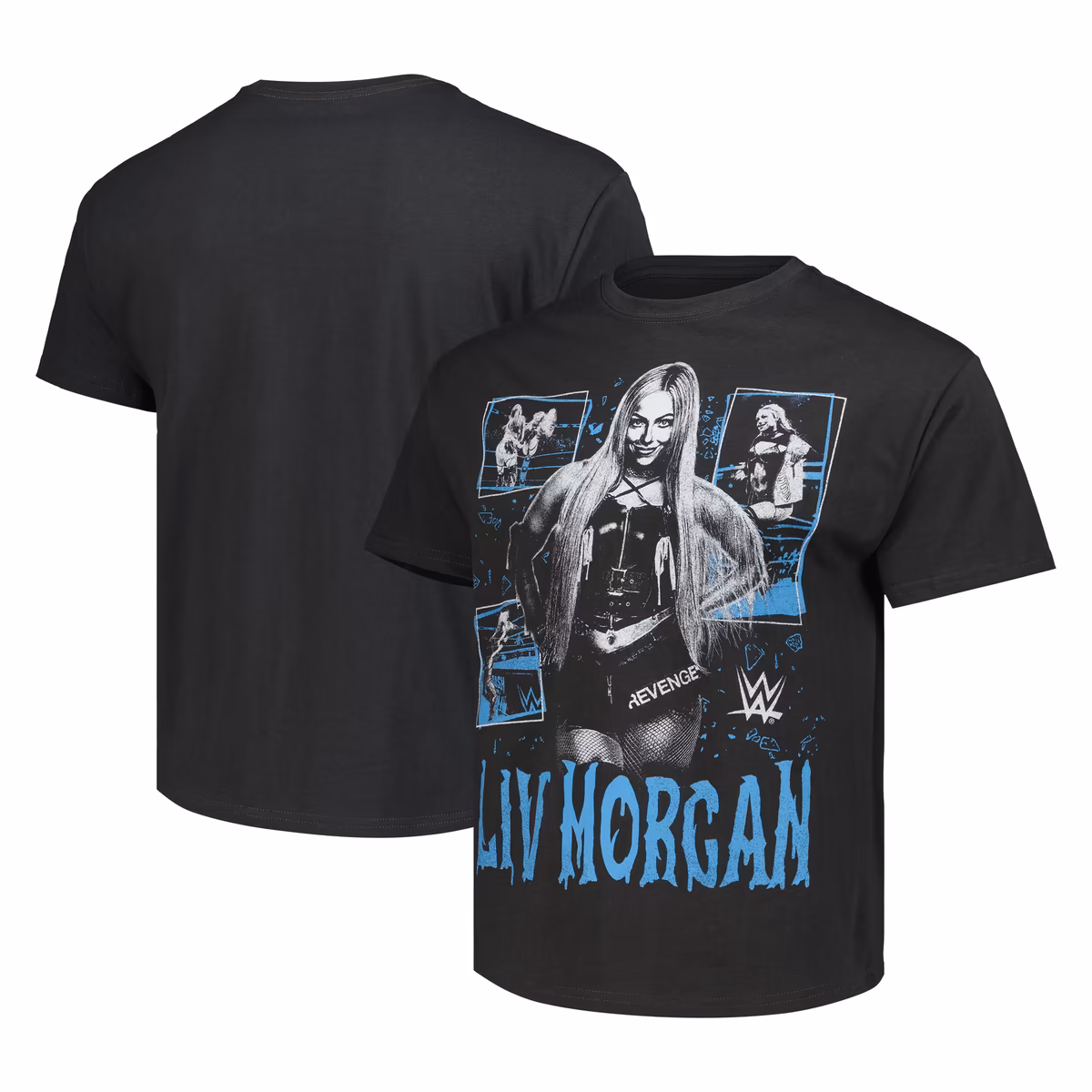 Men's Goodie Two Sleeves Black Liv Morgan Collage T-Shirt