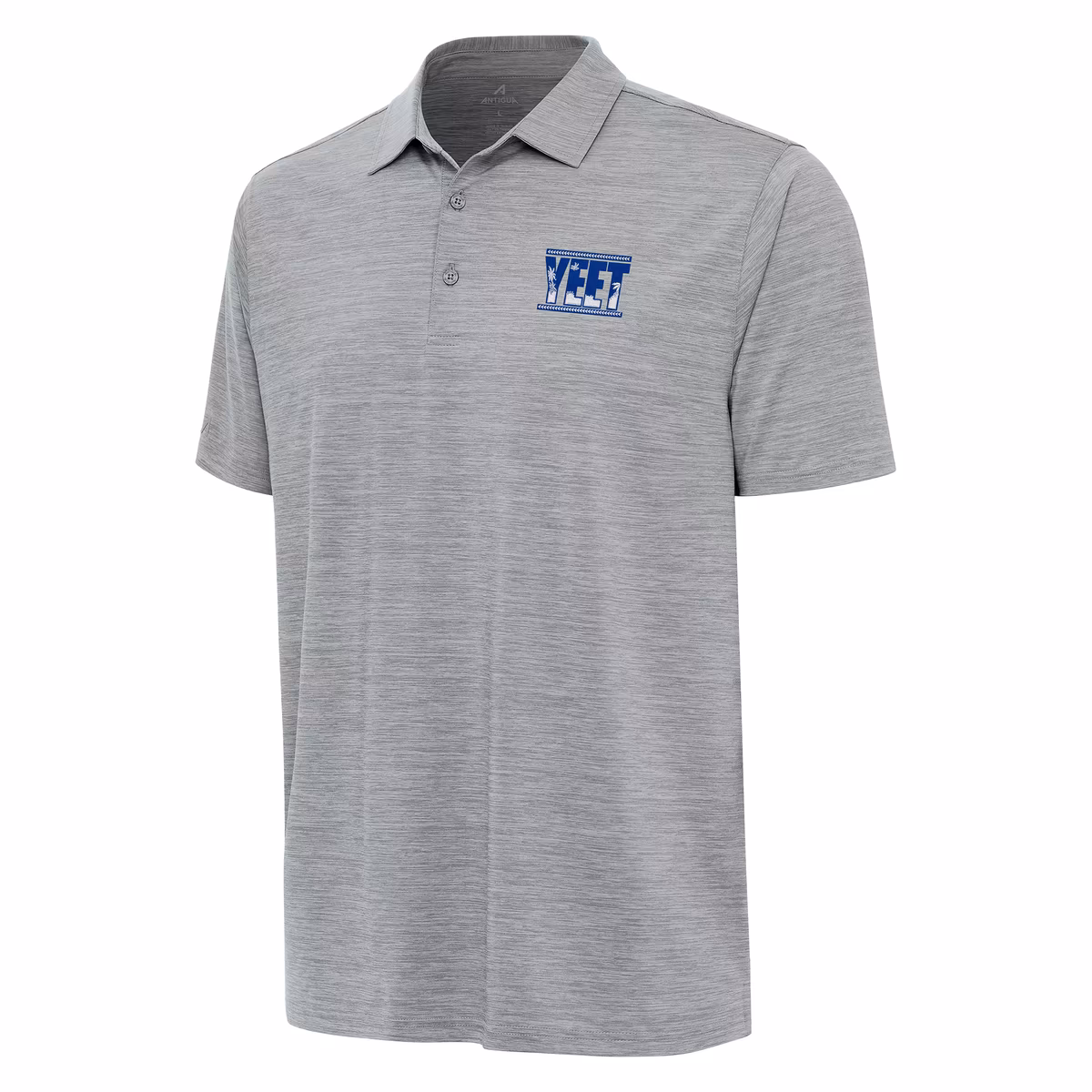 Men's Antigua Heather Gray Jey Uso Layout Polo 3 Men's Antigua Heather Gray Jey Uso Layout Polo