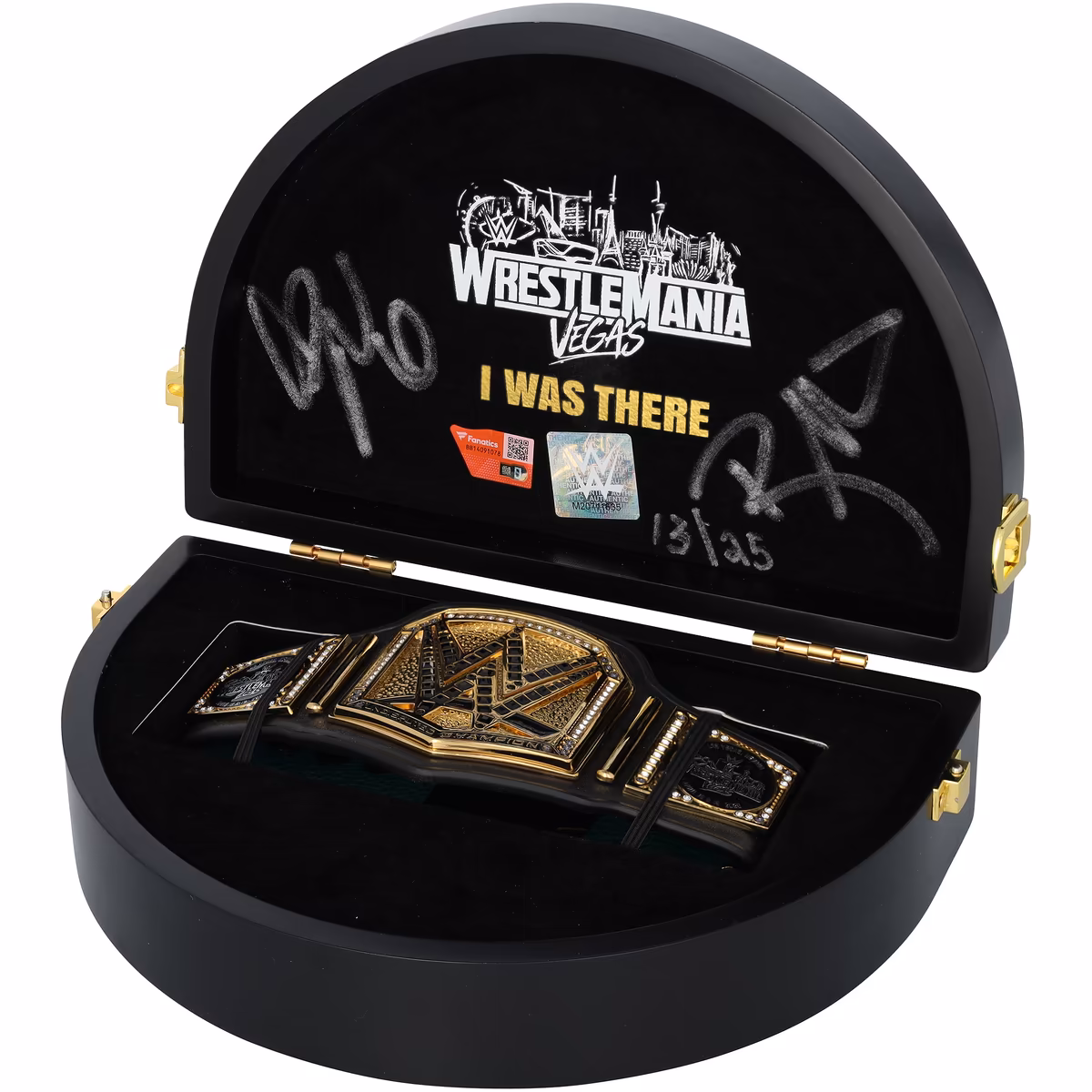 The Bella Twins WWE Autographed WrestleMania 42 Poker Table Mini Title - Limited Edition of 25