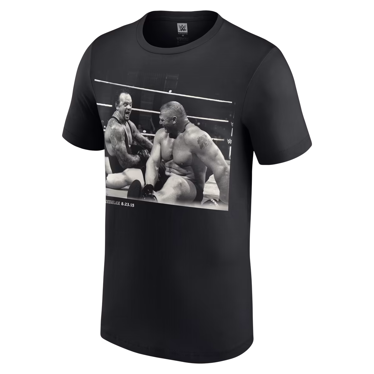 Men's Black Brock Lesnar SummerSlam 2015 Undertaker Laugh T-Shirt 3 Men's Black Brock Lesnar SummerSlam 2015 Undertaker Laugh T-Shirt