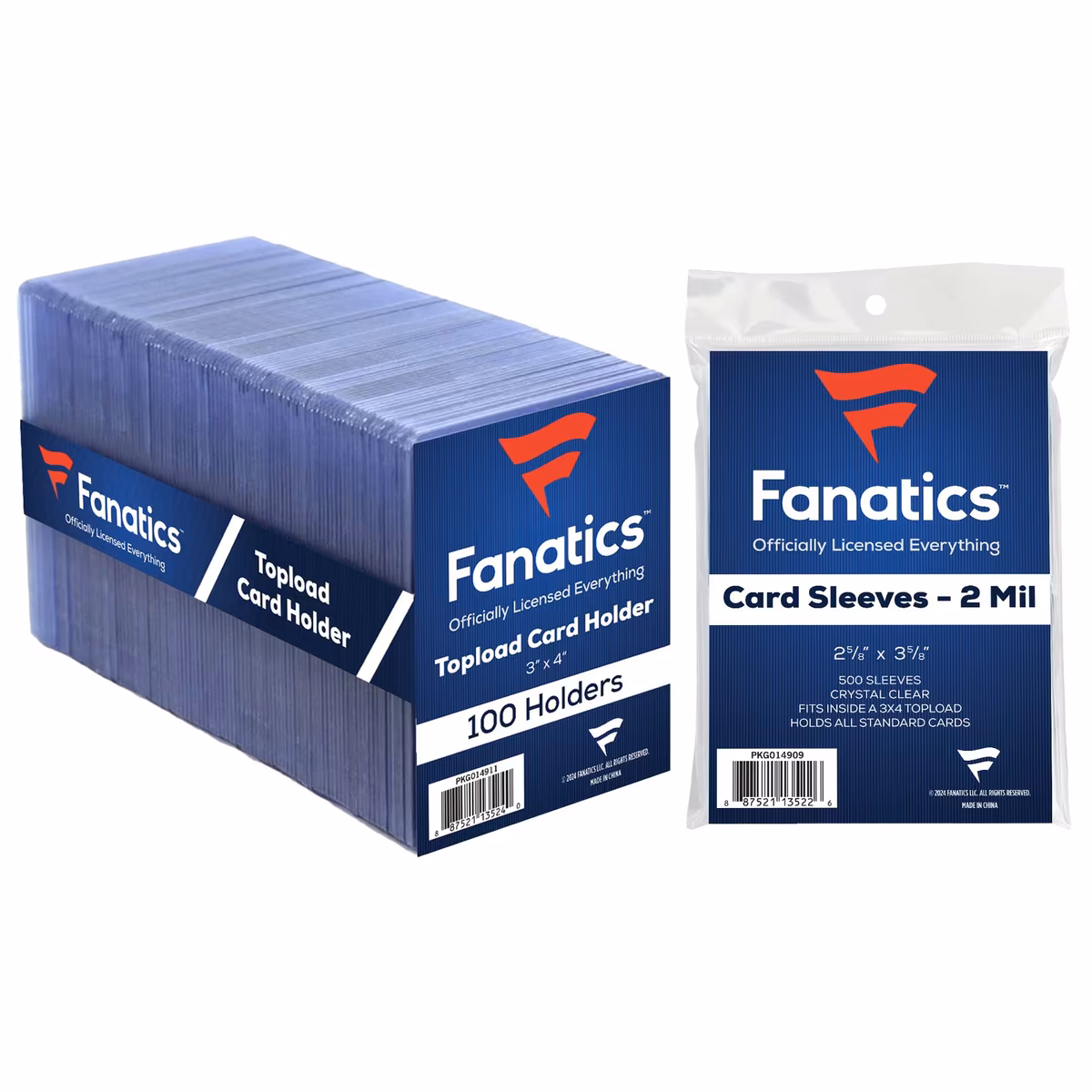 Fanatics Bulk Value Bundle - 500 Soft Sleeves & 100 Top Loader 35pt 1 Fanatics Bulk Value Bundle - 500 Soft Sleeves & 100 Top Loader 35pt