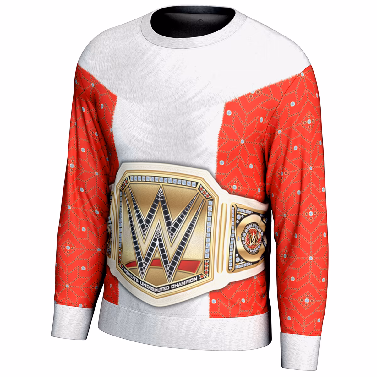 Men's ProSphere Red Mrs. Claus Women's Undisputed Champion Holiday Sweater 3 Men's ProSphere Red Mrs. Claus Women's Undisputed Champion Holiday Sweater