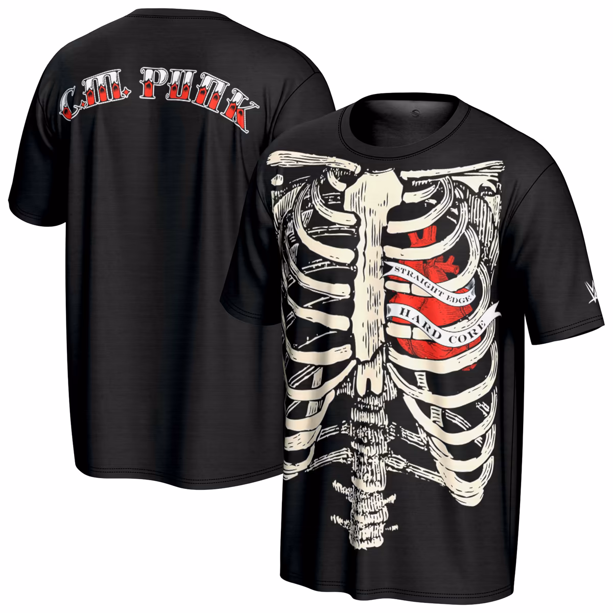 Youth ProSphere Black CM Punk Ribcage T-Shirt 2 Youth ProSphere Black CM Punk Ribcage T-Shirt