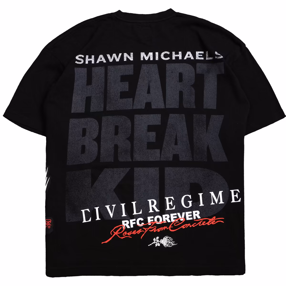 Men's Civil Regime x WWE Black Shawn Michaels HBK Kickin It T-Shirt 4 Men's Civil Regime x WWE Black Shawn Michaels HBK Kickin It T-Shirt