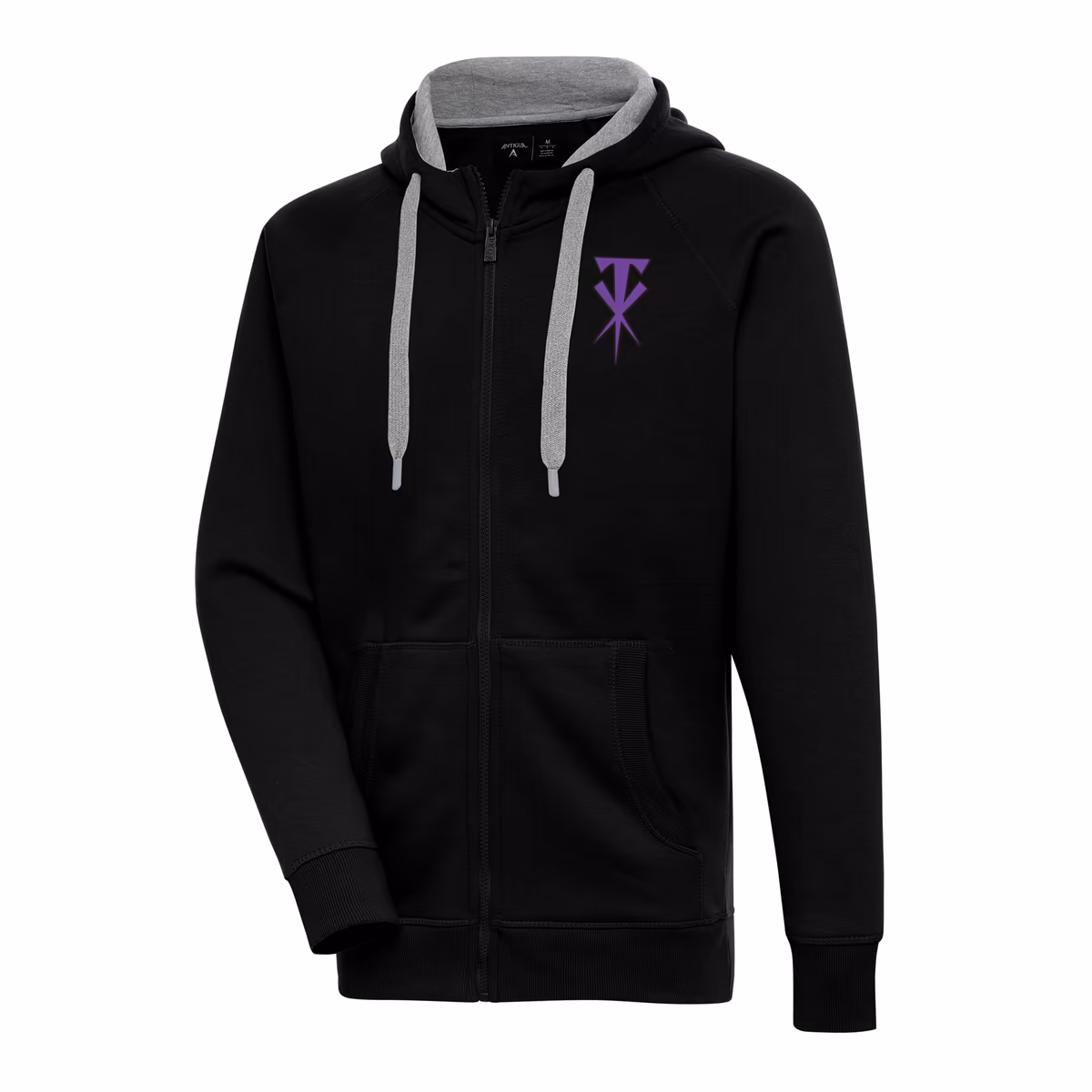 Men's Antigua Black The Undertaker Victory Full-Zip Hoodie 1 Men's Antigua Black The Undertaker Victory Full-Zip Hoodie