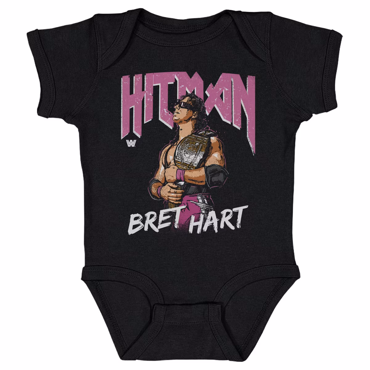 Infant 500 Level Black Bret Hart Hitman Bodysuit 1 Infant 500 Level Black Bret Hart Hitman Bodysuit