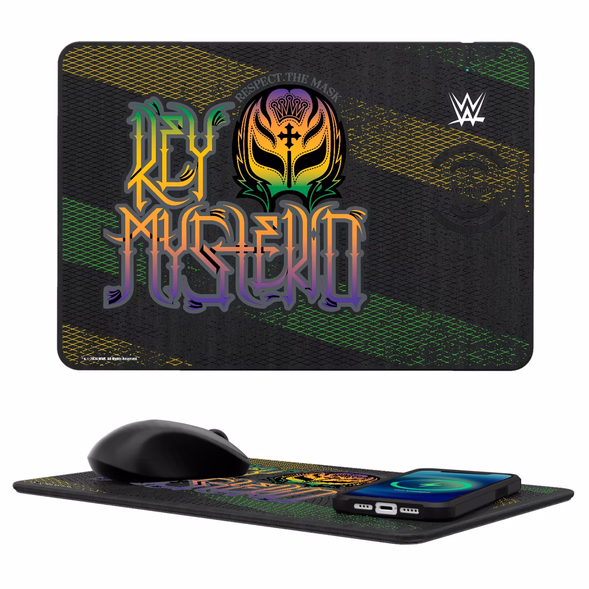 Keyscaper Rey Mysterio Wireless Charger & Mouse Pad 1 Keyscaper Rey Mysterio Wireless Charger & Mouse Pad