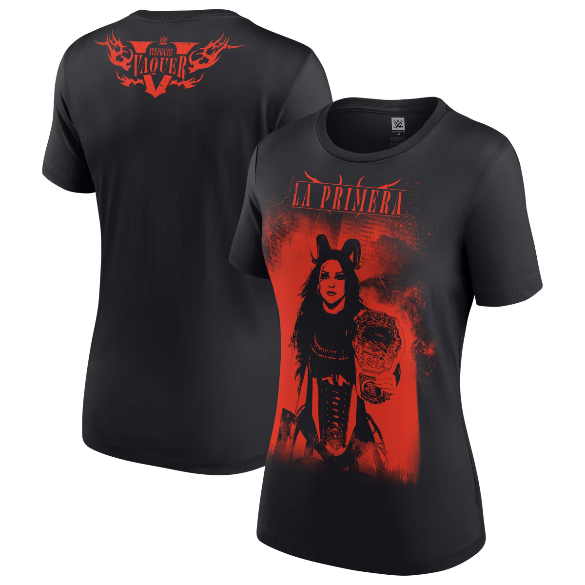 Women's Black Stephanie Vaquer La Primera T-Shirt