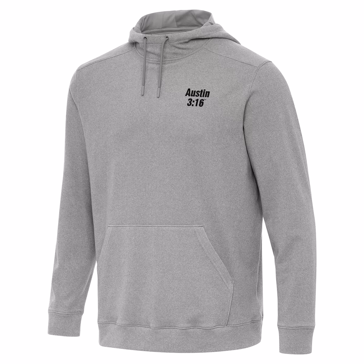 Men's Antigua Heather Gray "Stone Cold" Steve Austin Cloud Hoodie 3 Men's Antigua Heather Gray "Stone Cold" Steve Austin Cloud Hoodie