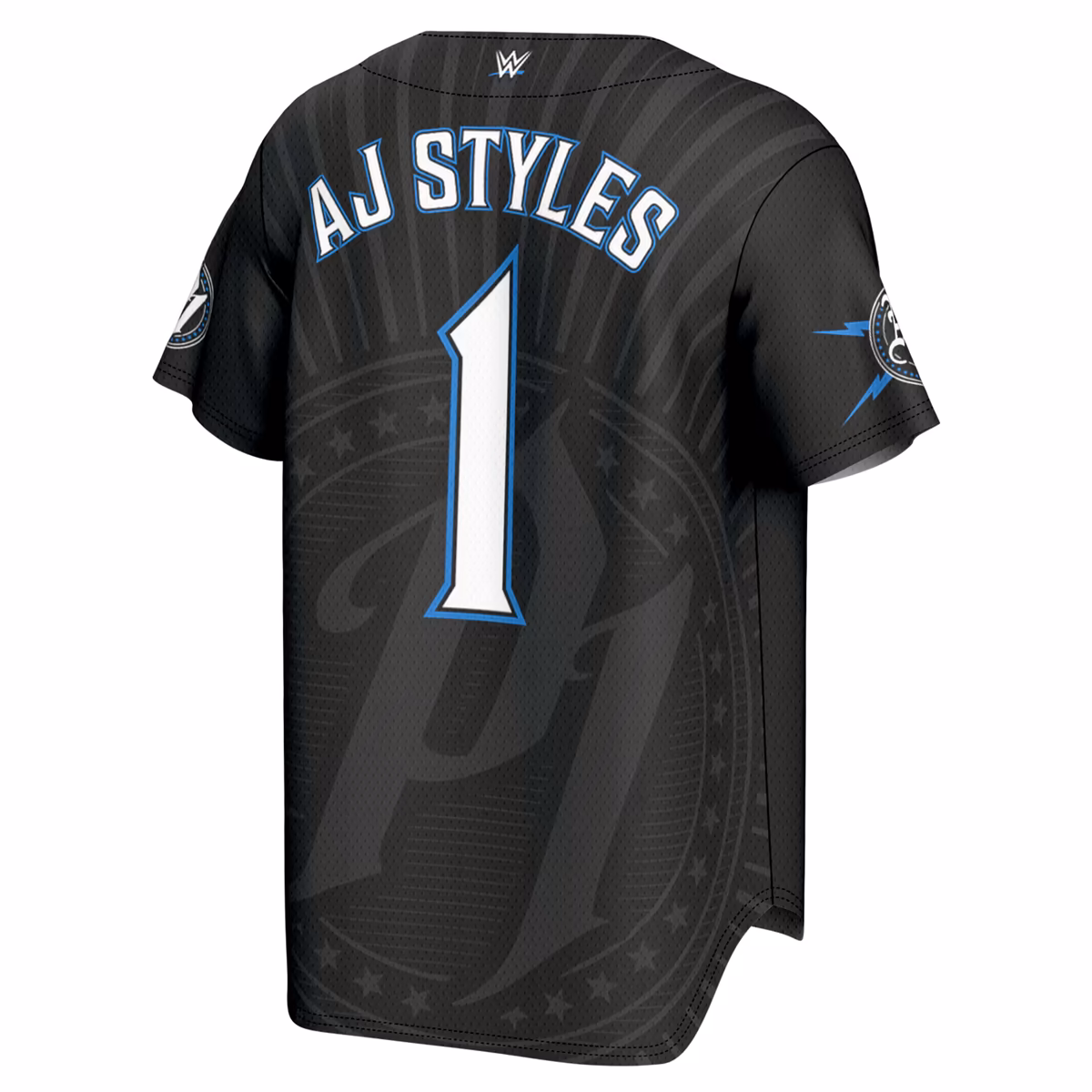 Men's ProSphere Black AJ Styles Phenomenal Baseball Jersey 4 Men's ProSphere Black AJ Styles Phenomenal Baseball Jersey