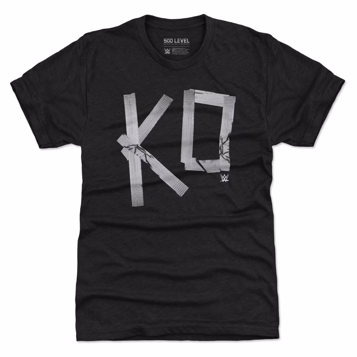 Men's 500 Level Heather Black Kevin Owens Duct Tape Tri-Blend T-Shirt 2 Men's 500 Level Heather Black Kevin Owens Duct Tape Tri-Blend T-Shirt