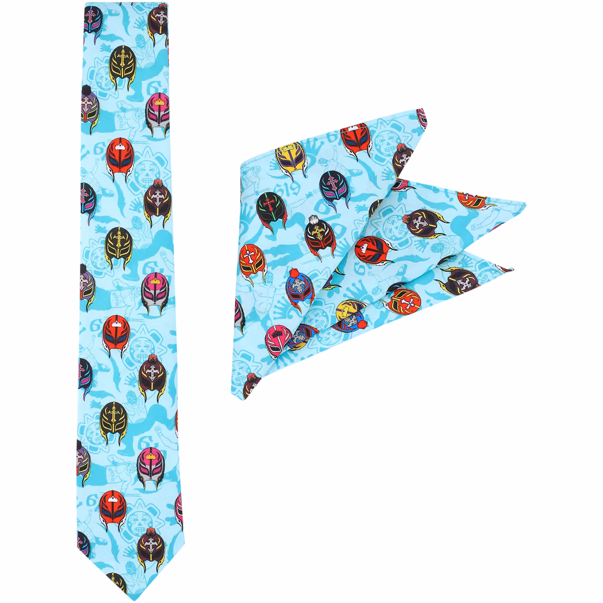 Men's RSVLTS Rey Mysterio Tie & Pocket Square Set 2 Men's RSVLTS Rey Mysterio Tie & Pocket Square Set