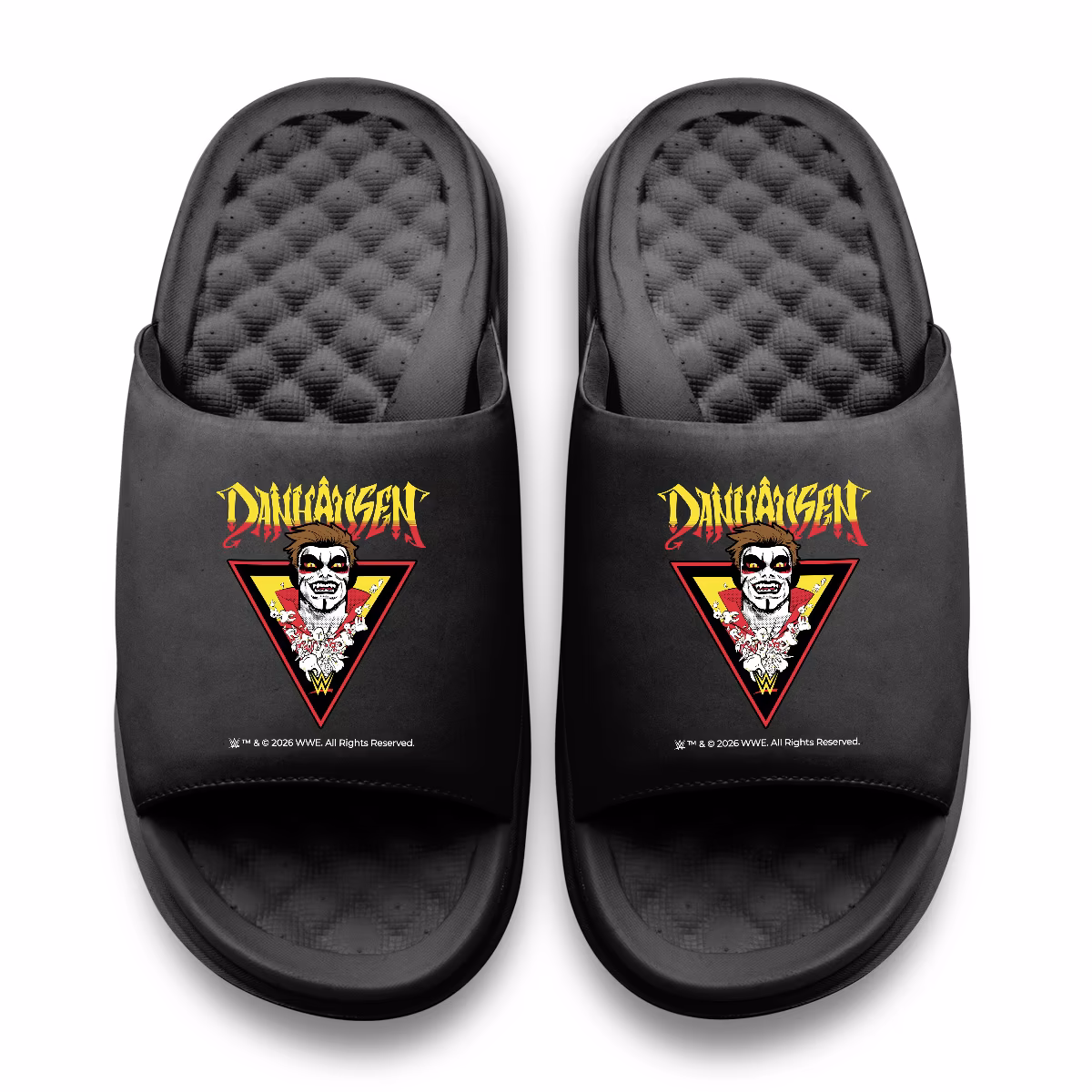 Youth ISlide Black Danhausen Triangle Motive Slide Sandals 1 Youth ISlide Black Danhausen Triangle Motive Slide Sandals