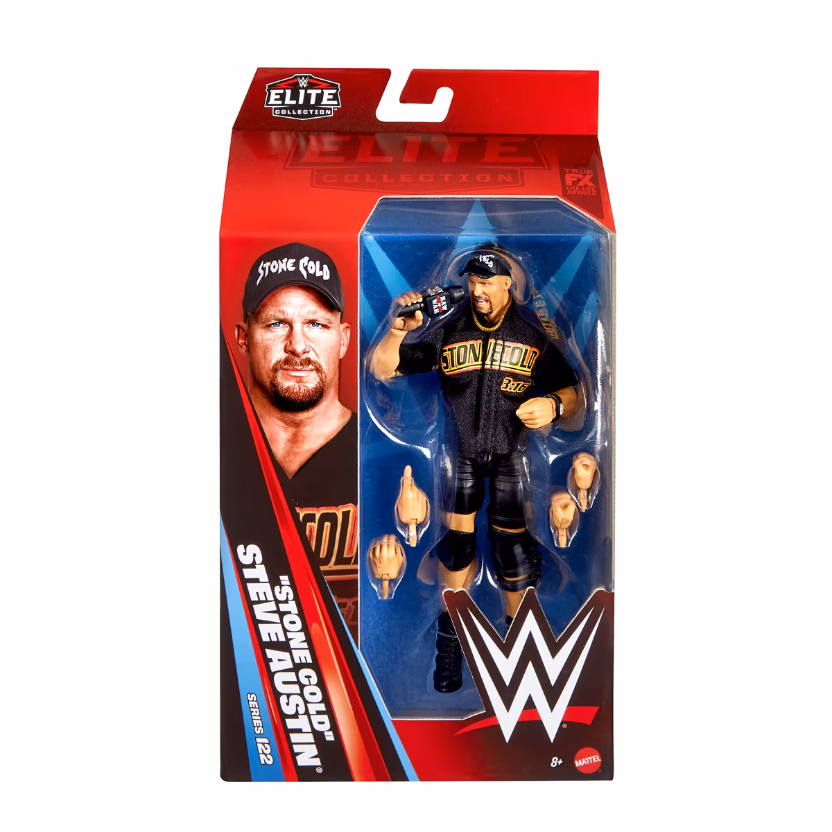 Mattel "Stone Cold" Steve Austin Elite Collection Series 122 Action Figure 9 Mattel "Stone Cold" Steve Austin Elite Collection Series 122 Action Figure