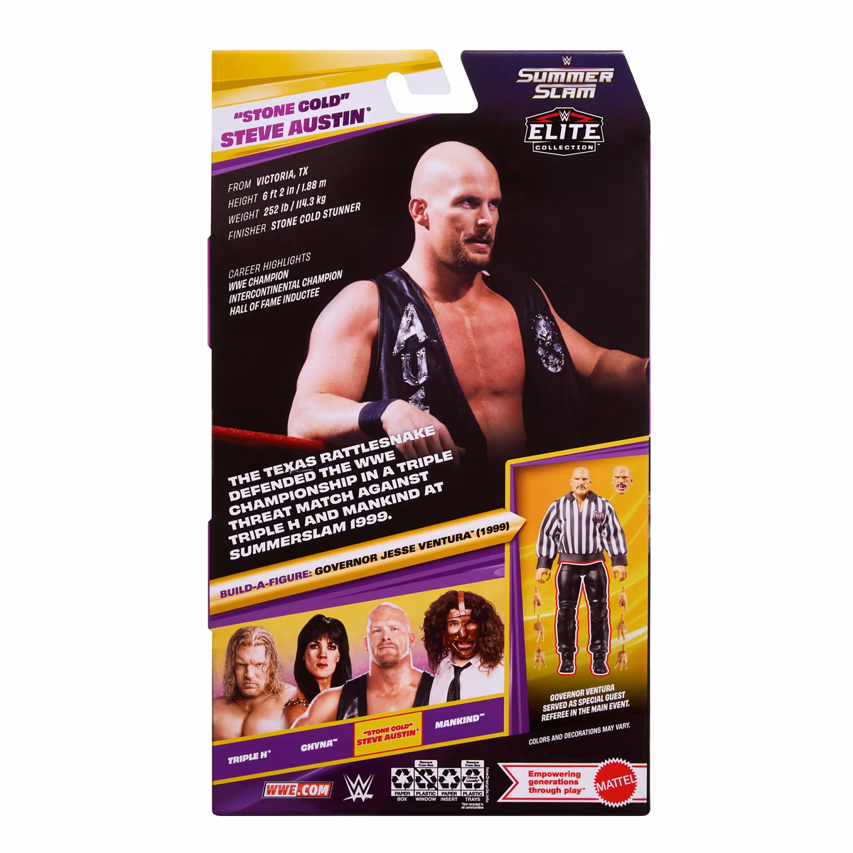 Steve Austin WWE Mattel 2026 SummerSlam Elite Collection Action Figure 3 Steve Austin WWE Mattel 2026 SummerSlam Elite Collection Action Figure