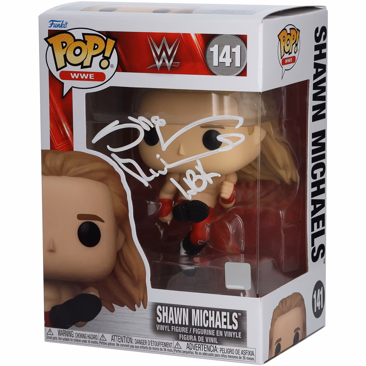 Shawn Michaels WWE Autographed #141 Sweet Chin Music Funko Pop! Figurine