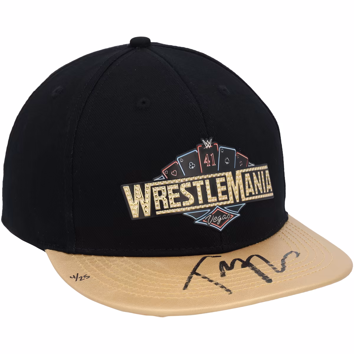 Tiffany Stratton WWE Autographed WrestleMania 41 Gold Brim Snapback Cap - Limited Edition of 25 4 Tiffany Stratton WWE Autographed WrestleMania 41 Gold Brim Snapback Cap - Limited Edition of 25