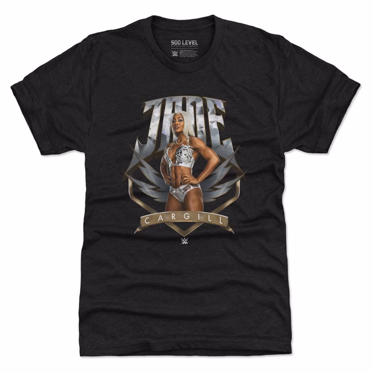 Men's 500 Level Heather Black Jade Cargill Shine Tri-Blend T-Shirt