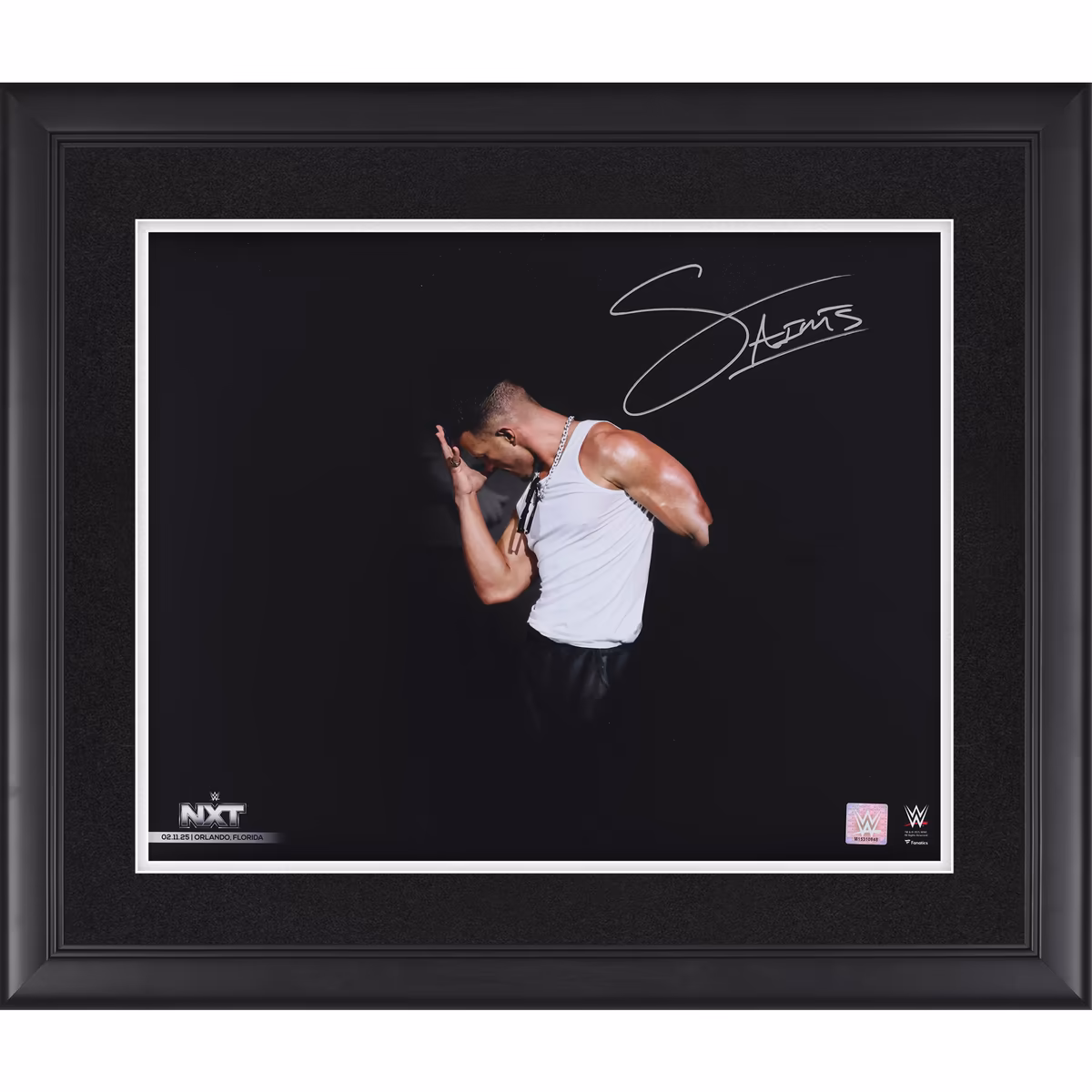 Ricky Saints WWE Autographed Framed 16" x 20" NXT Debut Photograph