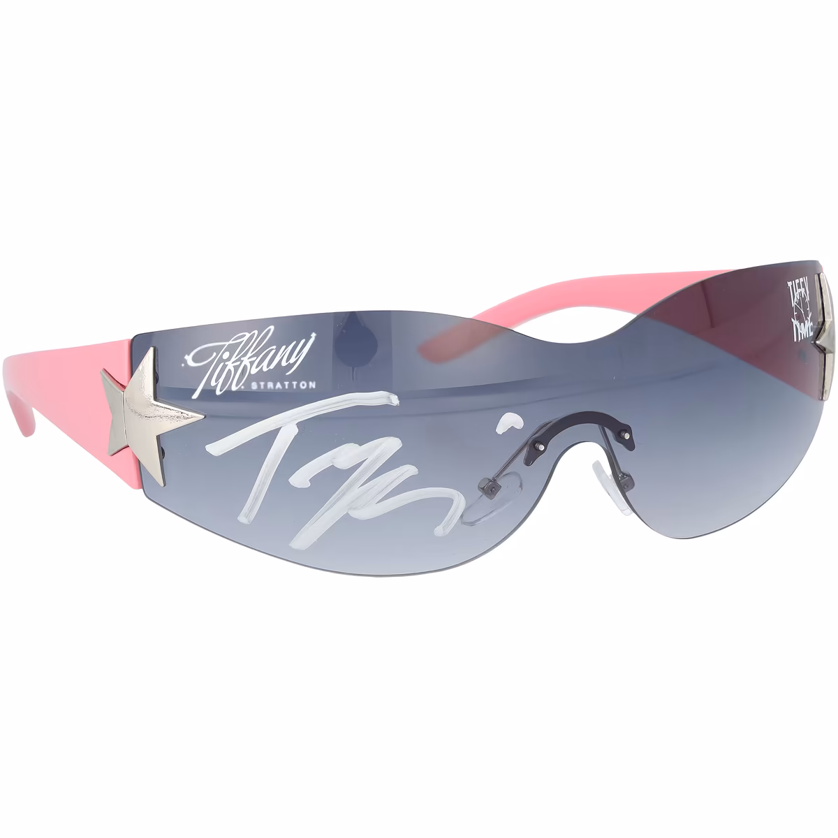 Tiffany Stratton WWE Autographed Pink Sunglasses 2 Tiffany Stratton WWE Autographed Pink Sunglasses
